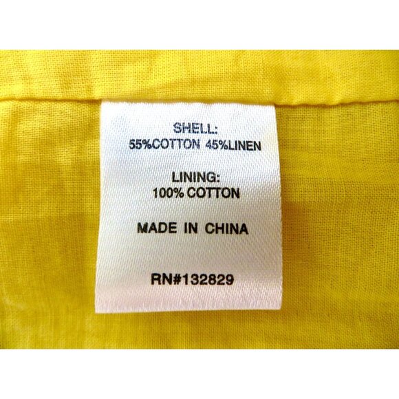 NEW! Revolve Superdown Tawny Wrap Linen Blend Mini Dress Yellow SZ M - Picture 9 of 9